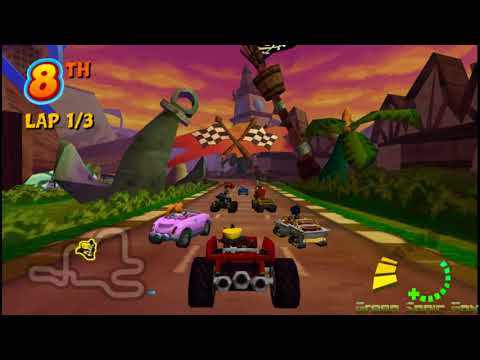 crash bandicoot racing ps2