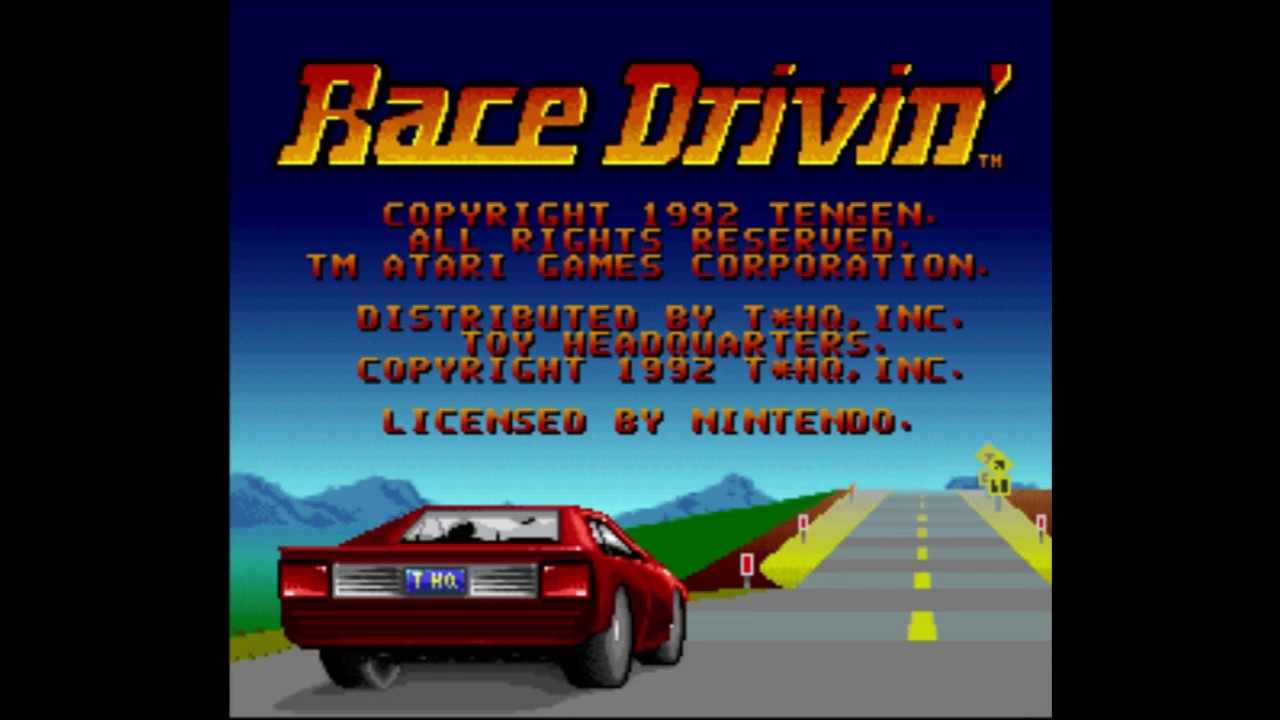 Race Drivin Snes Rom Best Rom Place Playstation Nintendo Sega