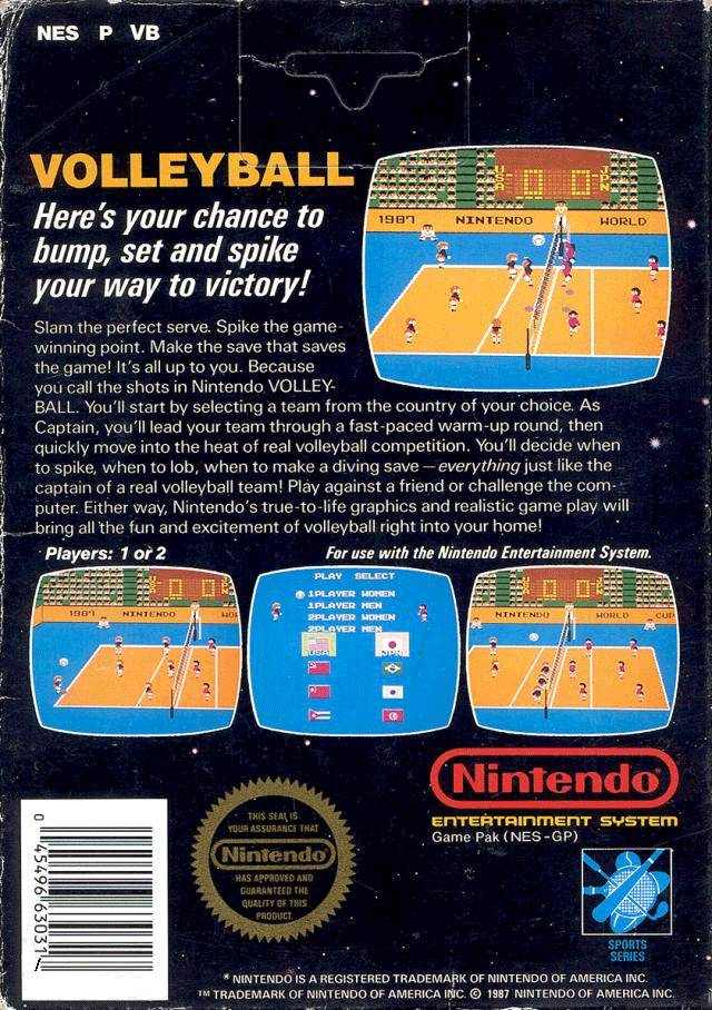 beach volleyball nes